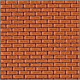 7mm Plain Bond Brickwork BRICK Colour