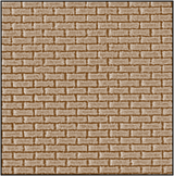 7mm Plain Bond Brickwork STONE Colour