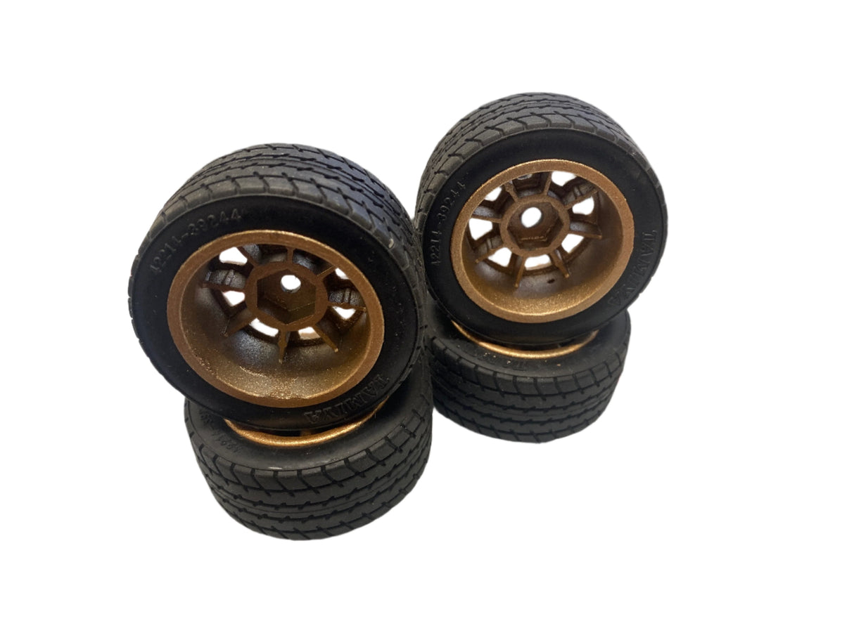 Tamiya Wheels and Hubs (Gold) set of 4