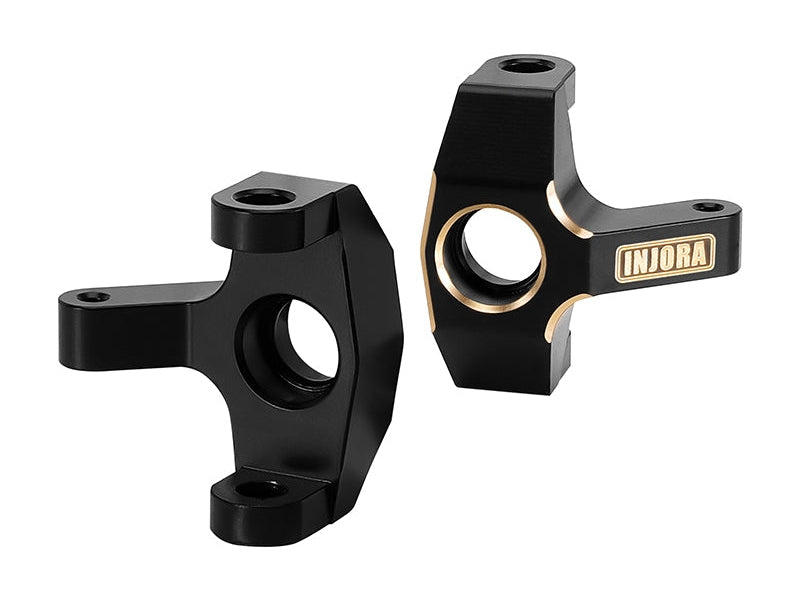 Injora Black Coating Brass Steering Knuckles for 1/24 FMS FCX24M (Box 10)