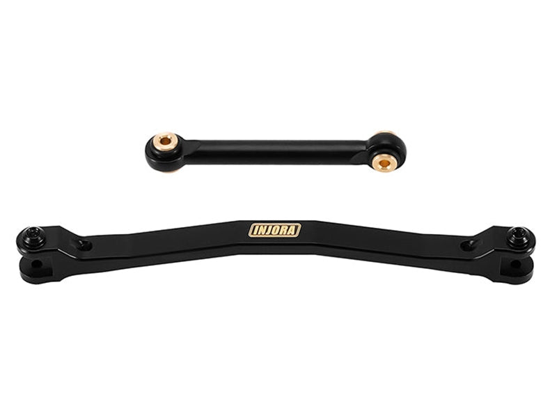 Injora Black Brass Steering Links for 1/24 FMS FCX24M (Box 10)