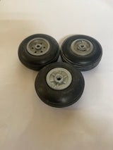 Treaded Light Weight Wheels - 50mm - 3 wheels