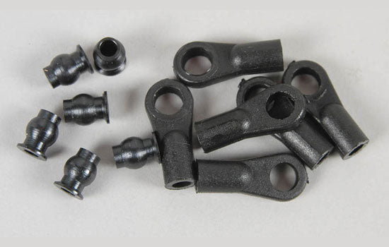 FG Modellsport Car Spares Ball-and socket joint 6mm w. ball (6pcs) 06027 (Box 38)