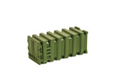 Ribbed bulk Waste Container Green