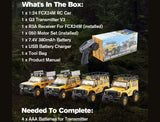 FMS 1/24TH LAND ROVER DEFENDER D90 RTR YELLOW - FOR PRE ORDER ONLY (Copy)