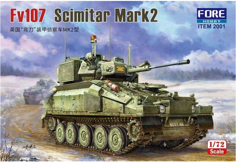 Fore Hobby 2001 1/72 British Army Fv107 Scimitar Mark2 light armoured vehicle - FOR2001
