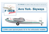 F-rsin Plastic 1/144 Avro York Skyways of London Kit FRP4140