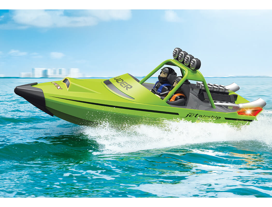 FTX GLADER TURBOJET R/C SPEED BOAT 35CM - GREEN