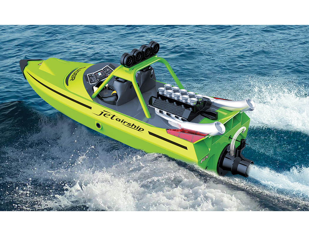 FTX GLADER TURBOJET R/C SPEED BOAT 35CM - GREEN