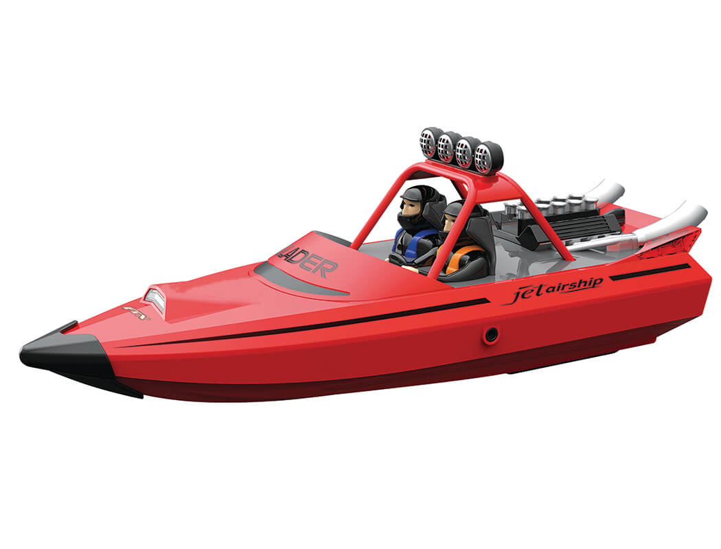 FTX GLADER TURBOJET R/C SPEED BOAT 35CM - Red