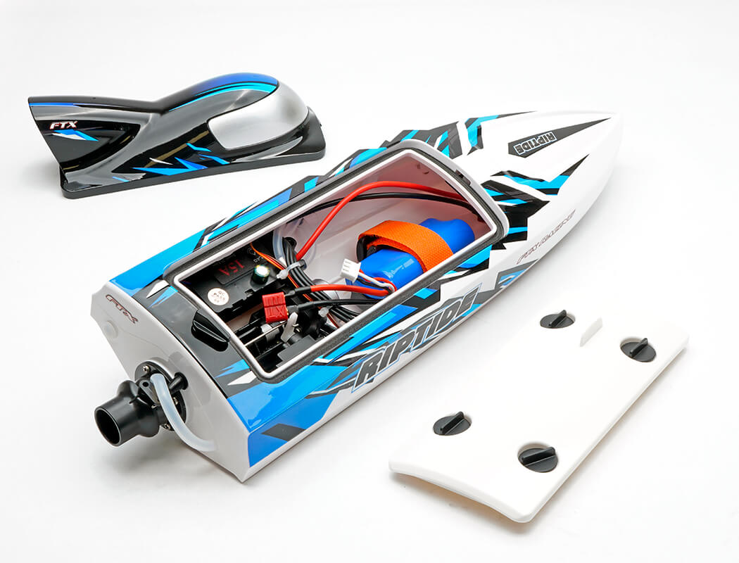 FTX RIPTIDE TURBOJET BRUSHLESS R/C SPEED BOAT 41CM - BLUE