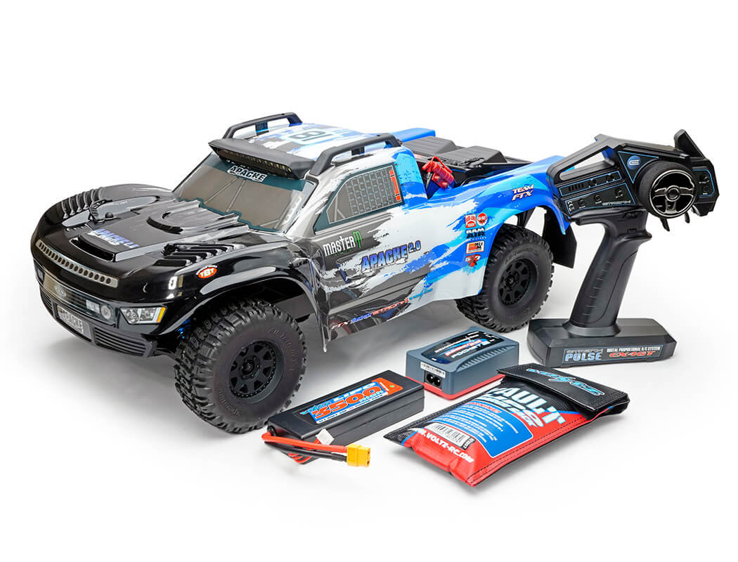 FTX APACHE 2.0 1/10 BRUSHLESS TROPHY TRUCK RTR - BLUE
