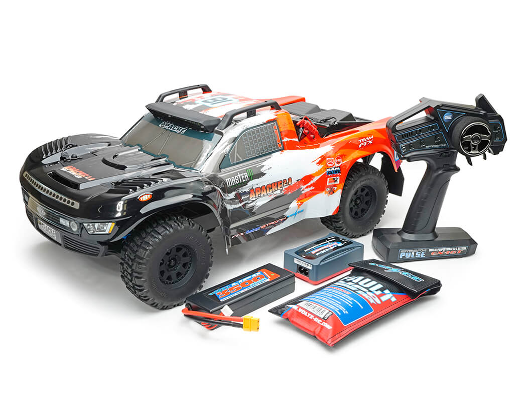 FTX APACHE 2.0 1/10 BRUSHLESS TROPHY TRUCK RTR - RED