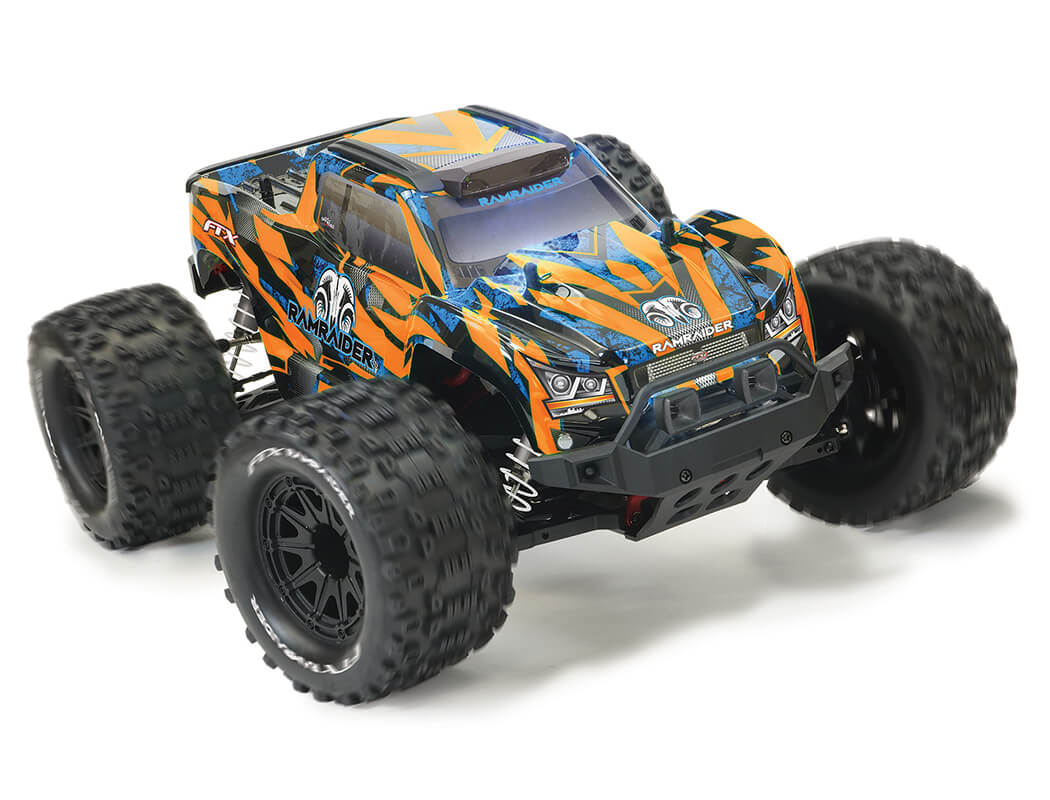 FTX RAMRAIDER 1/10 BRUSHED MONSTER TRUCK RTR - ORANGE/BLUE