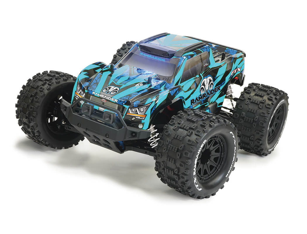 FTX RAMRAIDER 1/10 BRUSHED MONSTER TRUCK RTR - SKY/BLUE