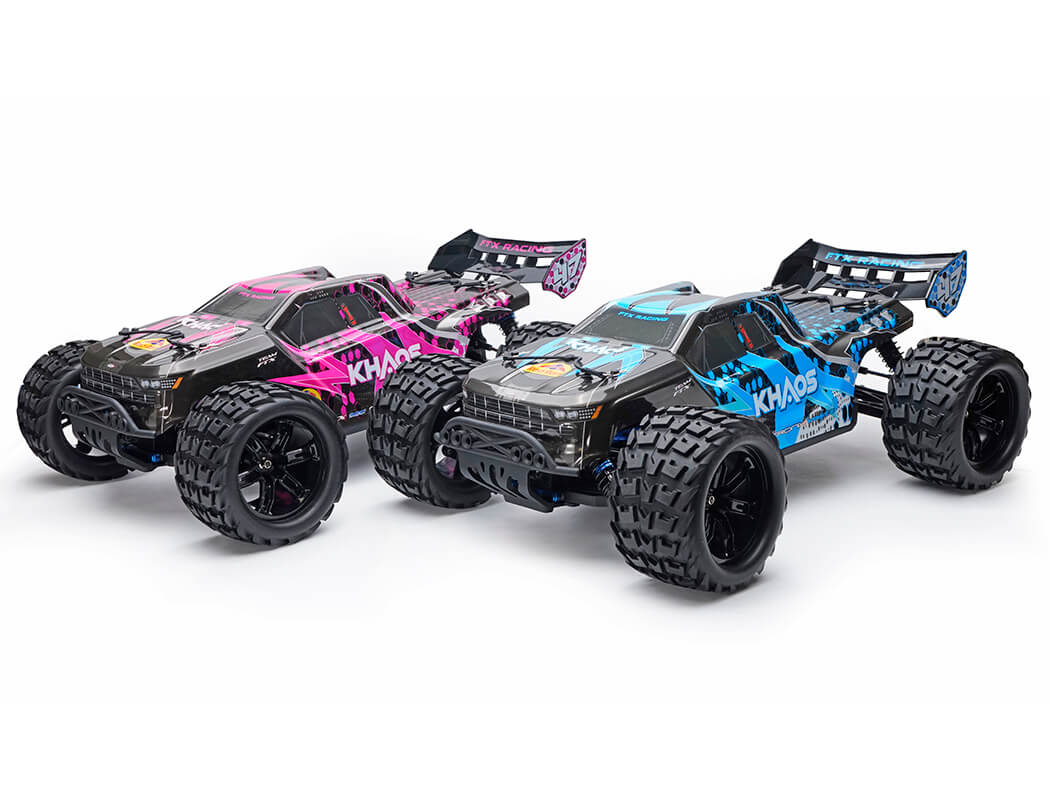 FTX KHAOS 1/10 BRUSHLESS 4WD TRUGGY RTR WITH 3S LIPO AND CHARGER - Purple