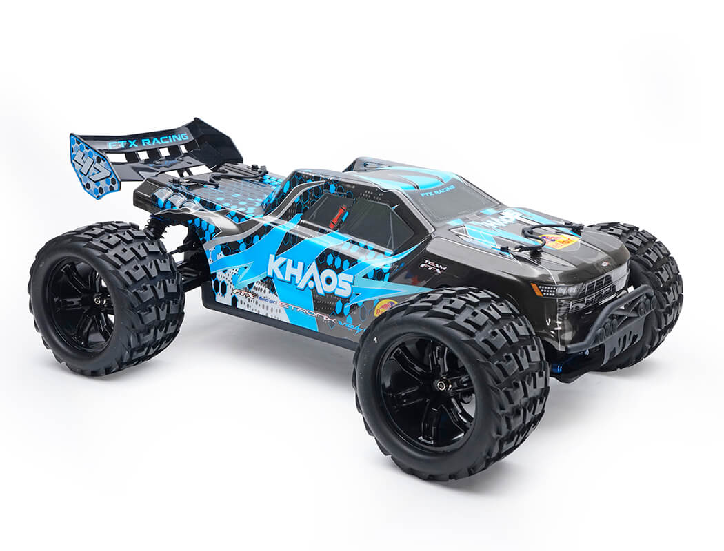 FTX KHAOS 1/10 BRUSHLESS 4WD TRUGGY RTR WITH 3S LIPO AND CHARGER - BLUE
