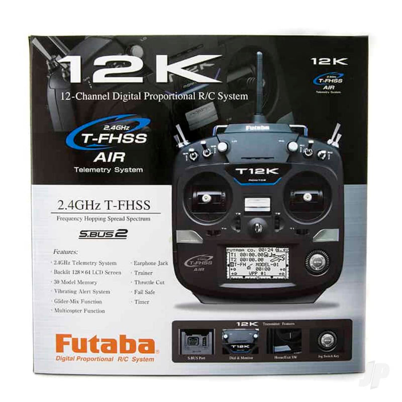 Futaba 12K 12-channel Air Radio with R3008SB Rx Mode 2