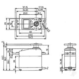 S-U305 Standard Digital Servo MG PWM/S.BUS2 8.9kg 0.18s 4.8V - 6.0V (Bulk)