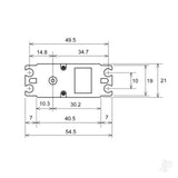 Futaba S-A601 Coreless Digital Servo PWM/S.Bus2 41kg 0.11s 4.8 - 7.4V