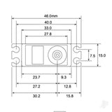 S-A401 Mini Coreless Digital Servo PWM/S.Bus2 5.7kg 0.10s 6.0V - 7.4V