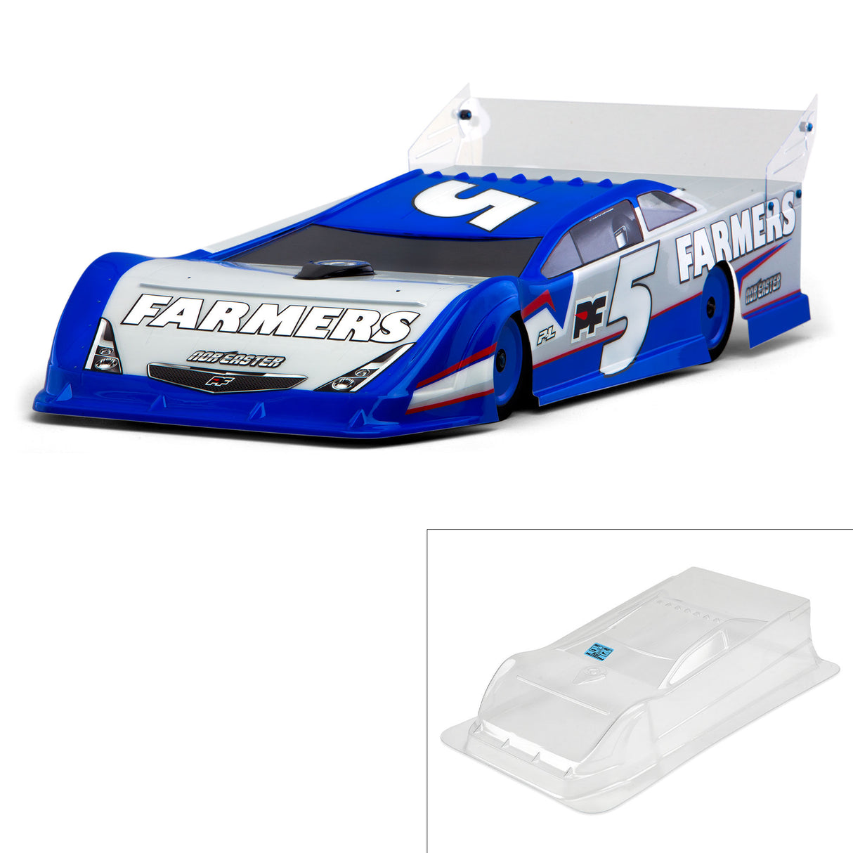 1/10 Noreaster Clear Body: Dirt Oval Late Model