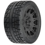 Menace HP 5.7 Street BELTED Tires Mounted on Raid Black 8x4