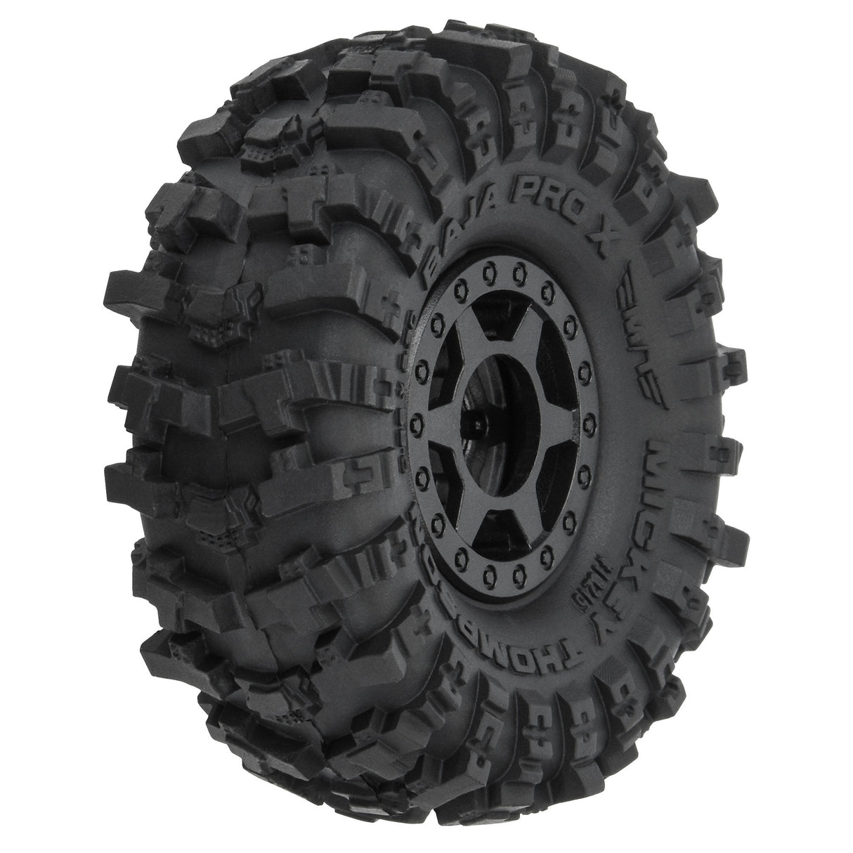 1/24 Mickey Thompson Baja Pro X F/R 1.0 MTD 7mm Black Holco