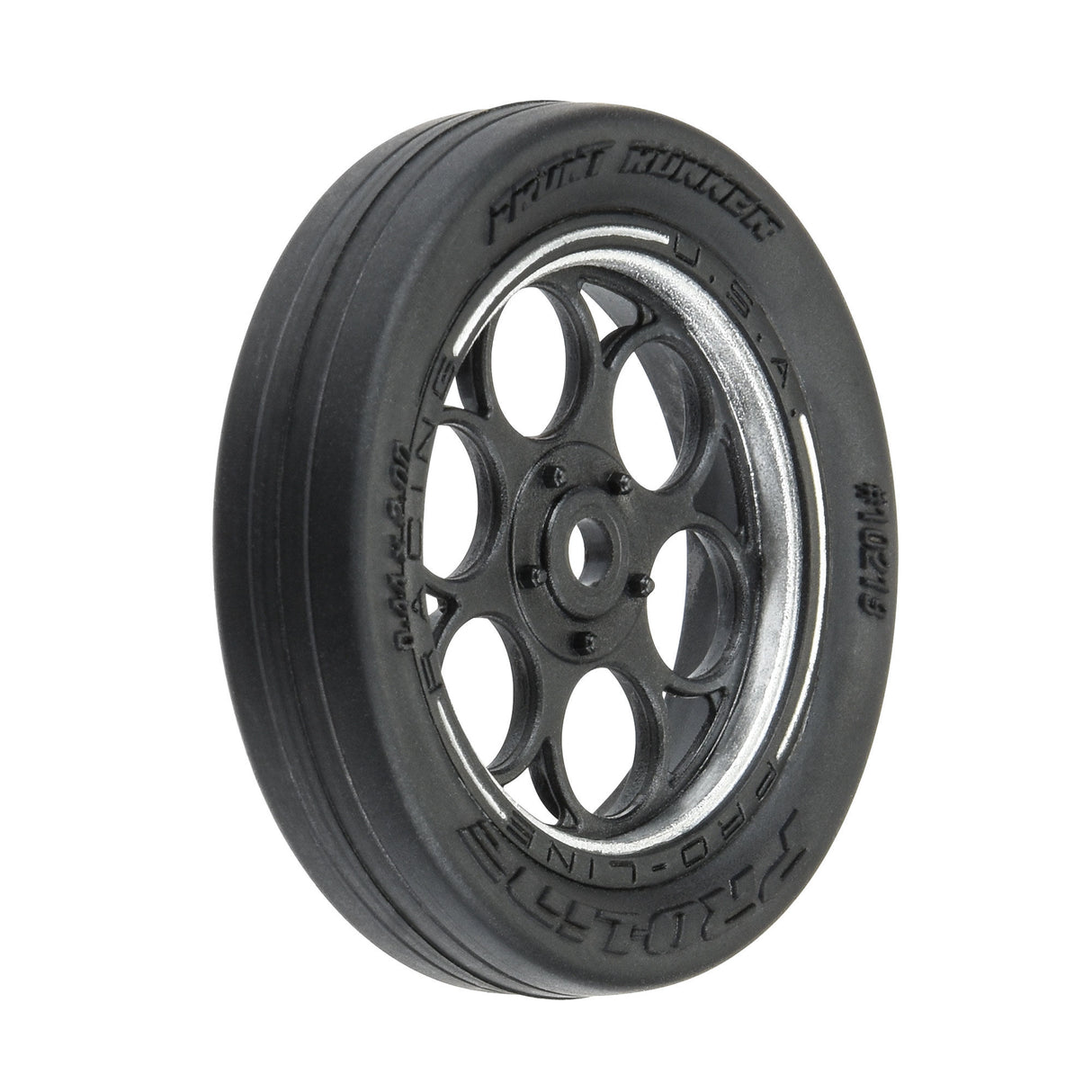 1/16 Front Runner Front Tires MTD 8mm Black/Silver (2): Mini