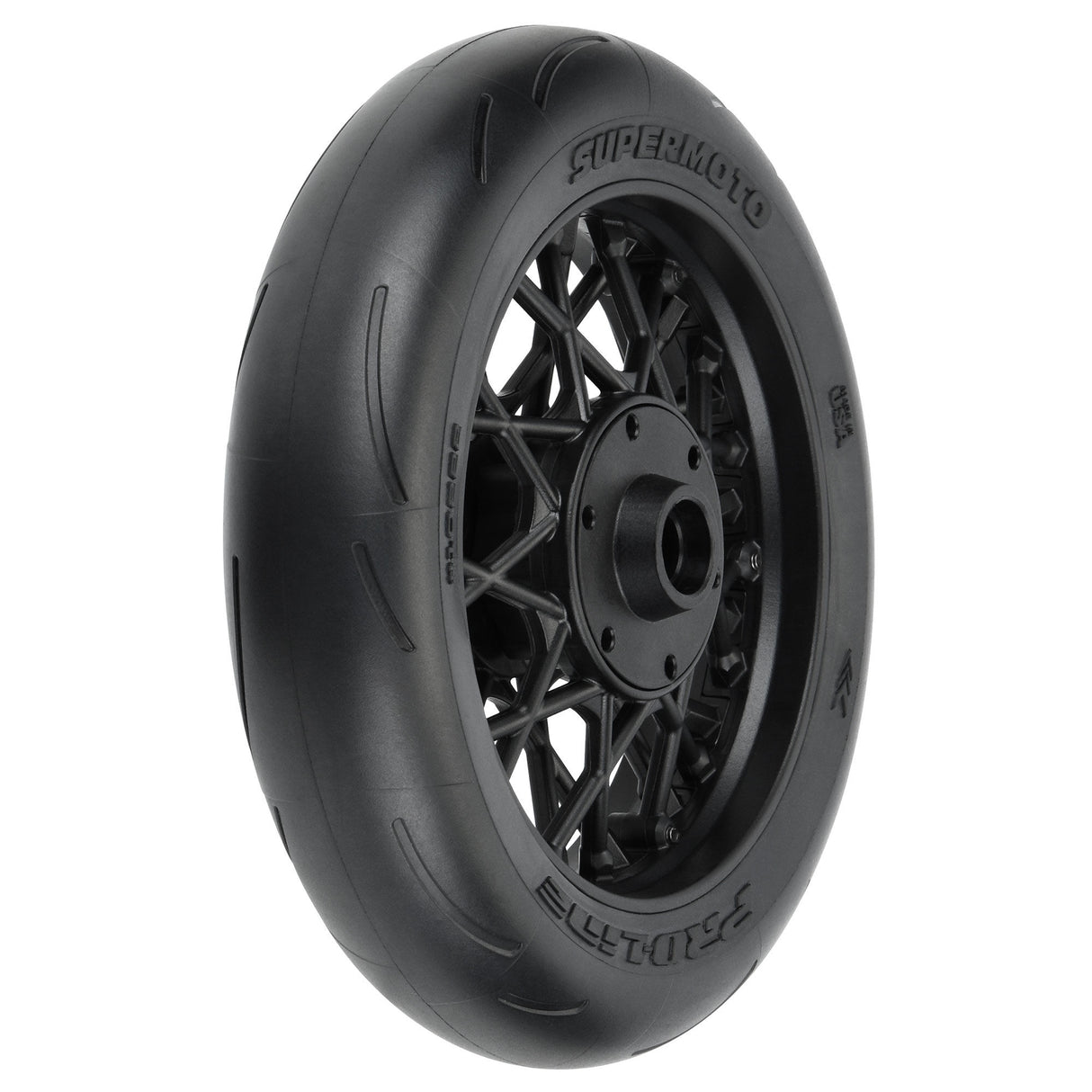 Pro-Line  1/4 Supermoto S3 Motorcycle Front Tire MTD Black (1): PROMOTO