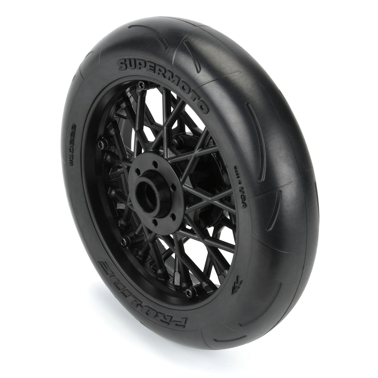 Pro-Line  1/4 Supermoto S3 Motorcycle Front Tire MTD Black (1): PROMOTO