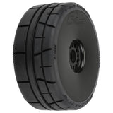 1/8 Menace HP BELTED Speed Run F/R Tires Mounted 17mm Black