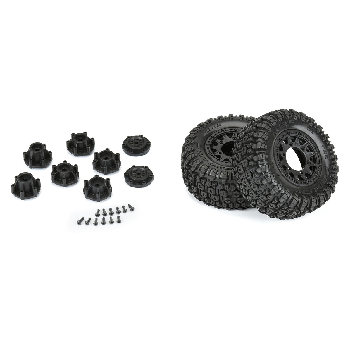 1/8 Sand Paw HP BELTED F/R 3.8 MT Tires Mounted 17mm Black