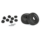 1/8 Sand Paw HP BELTED F/R 3.8 MT Tires Mounted 17mm Black