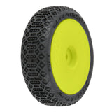 PRO-LINE 1/24 Electron 2.0 Buggy F/R Tires Mounted 7mm Yellow (4): Mi