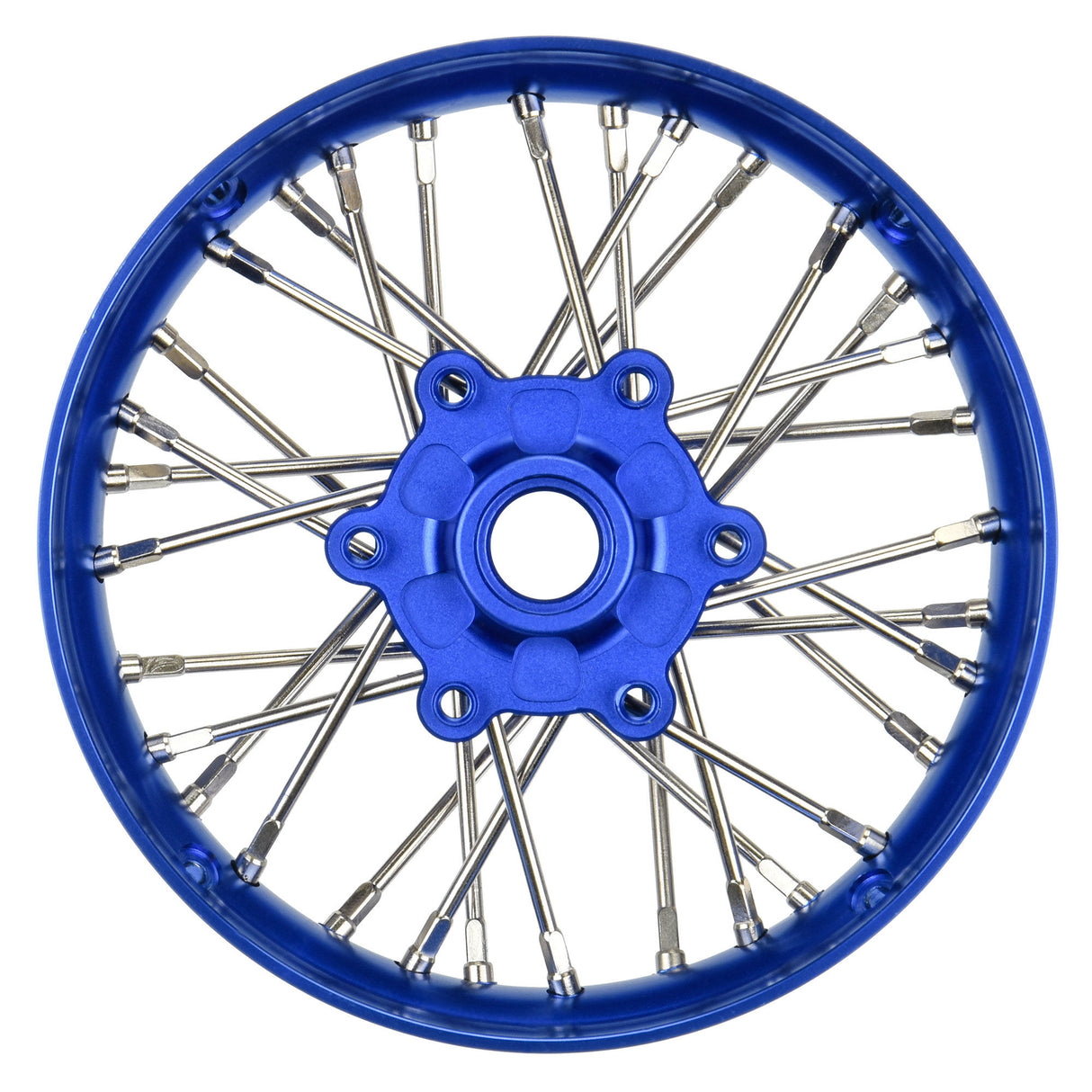 Proline 1/4 Pro-Spec Aluminum V2 Bead Front Wheel Blue/Blue (1): Pro G-PRO284700T1
