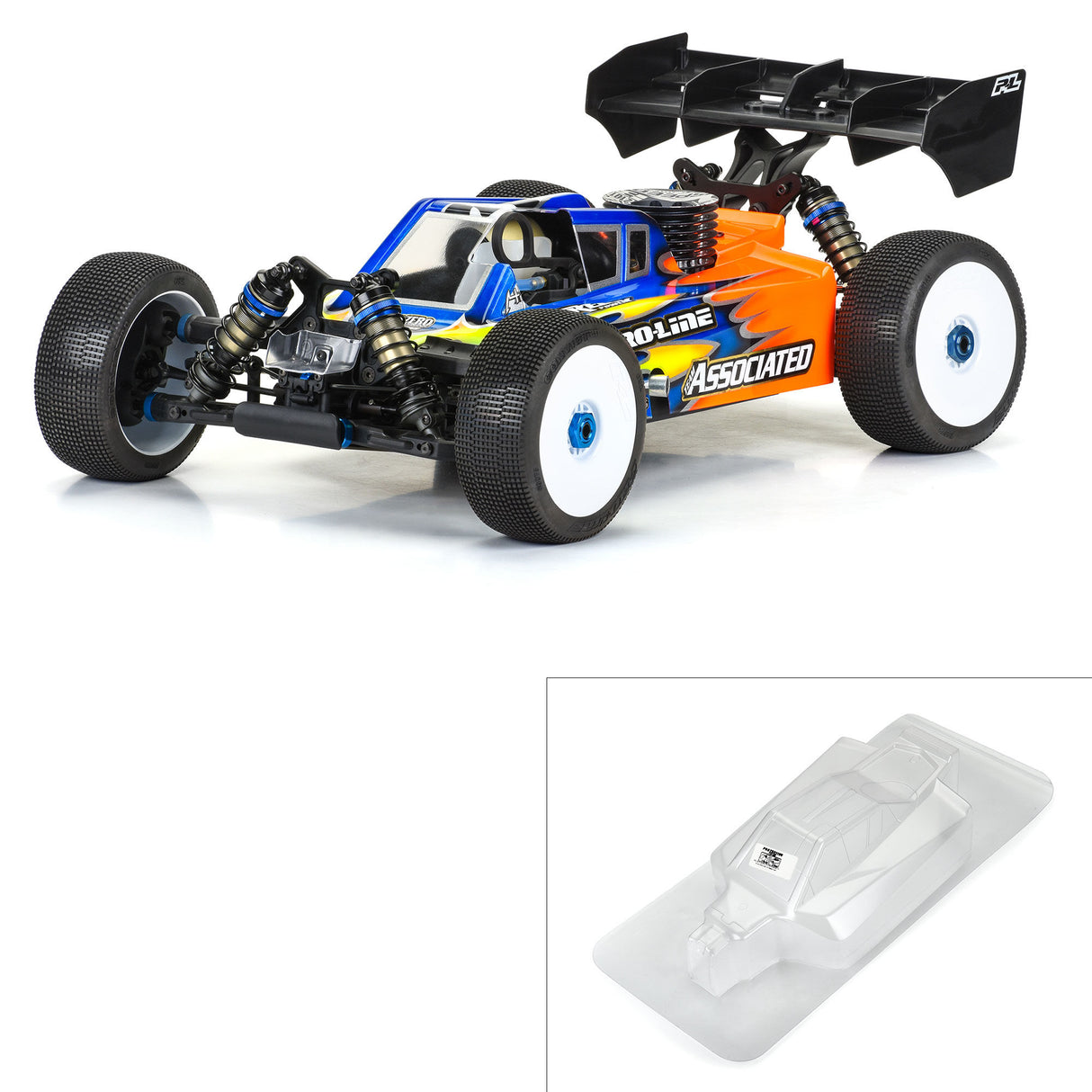 1/8 Sector Clear Body: AE RC8B4.1