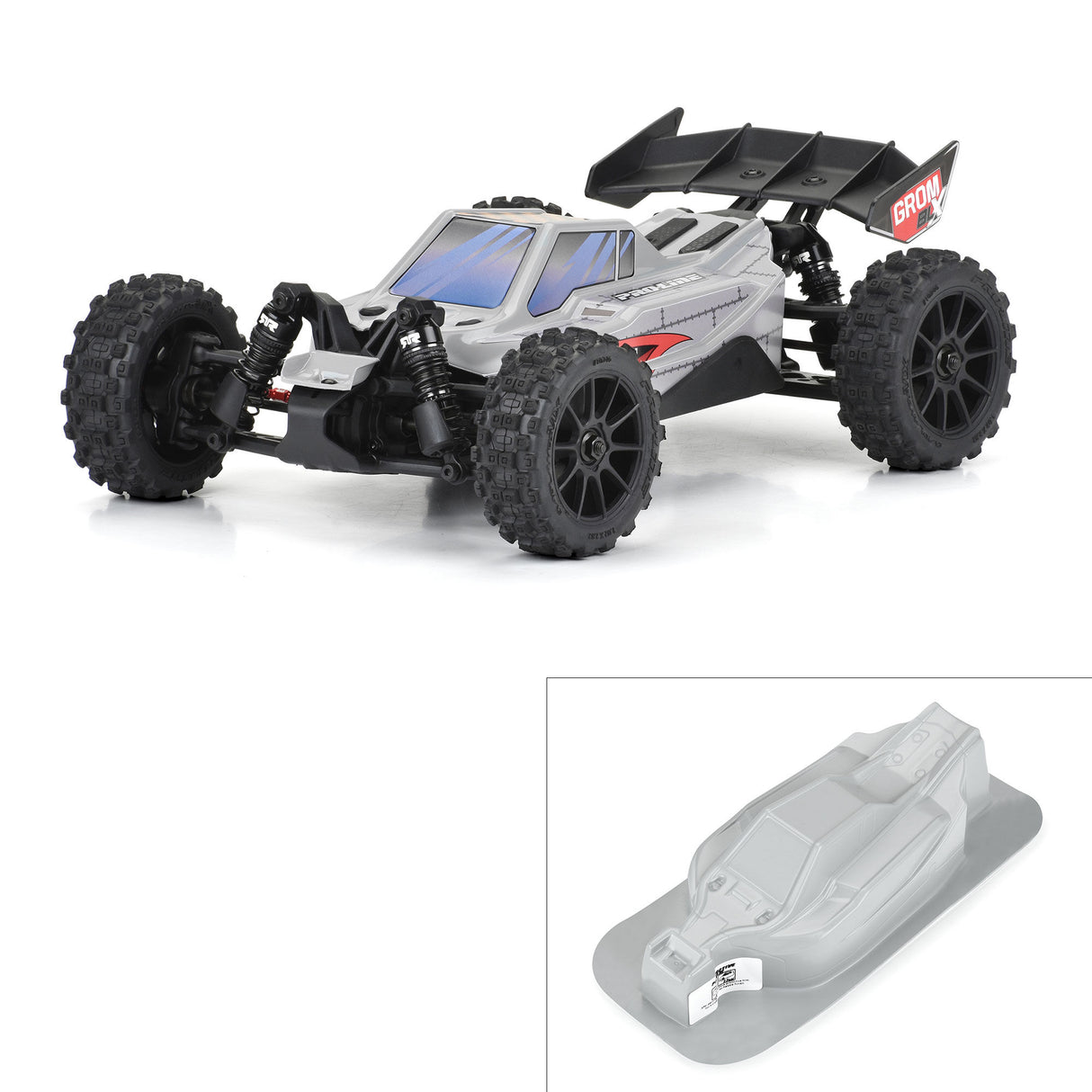 1/16 Pre-Cut 2019 Chevy Trophy Truck Tough-Color Gray Body: