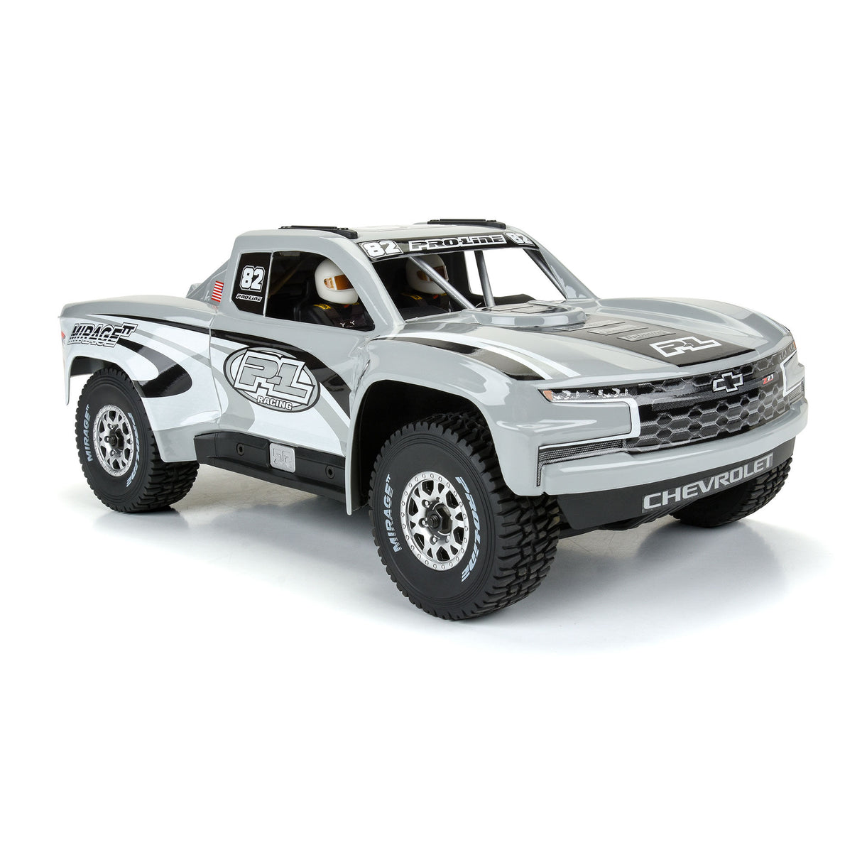 1/16 Pre-Cut 2019 Chevy Silverado Trophy Truck Clear Body: G