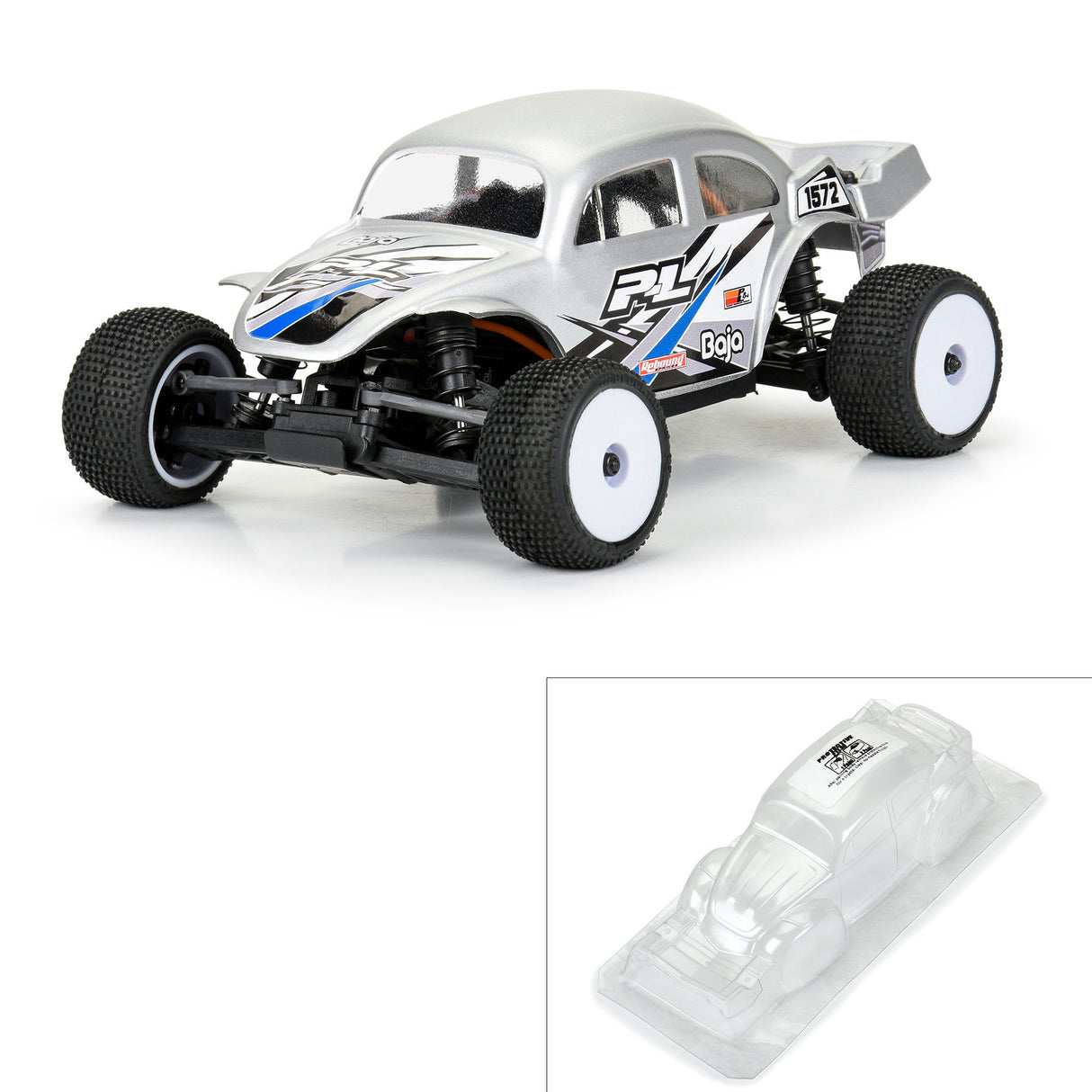 Proline 1/28 VW Baja Bug Clear Body: Micro-T G-PRO370300