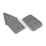 Bash Armor Front/Rear Skid Plates (Stone Gray) for ARRMA 3S