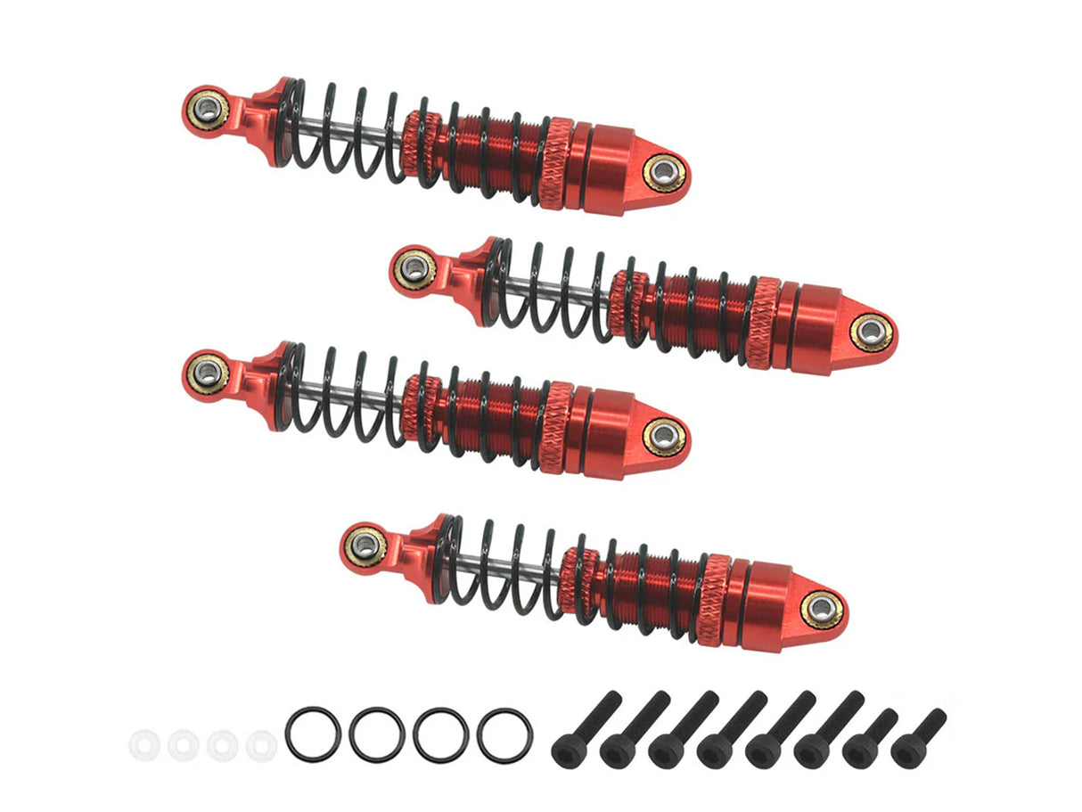 Aluminum Shock Set (Fr&Rr) Red Grom