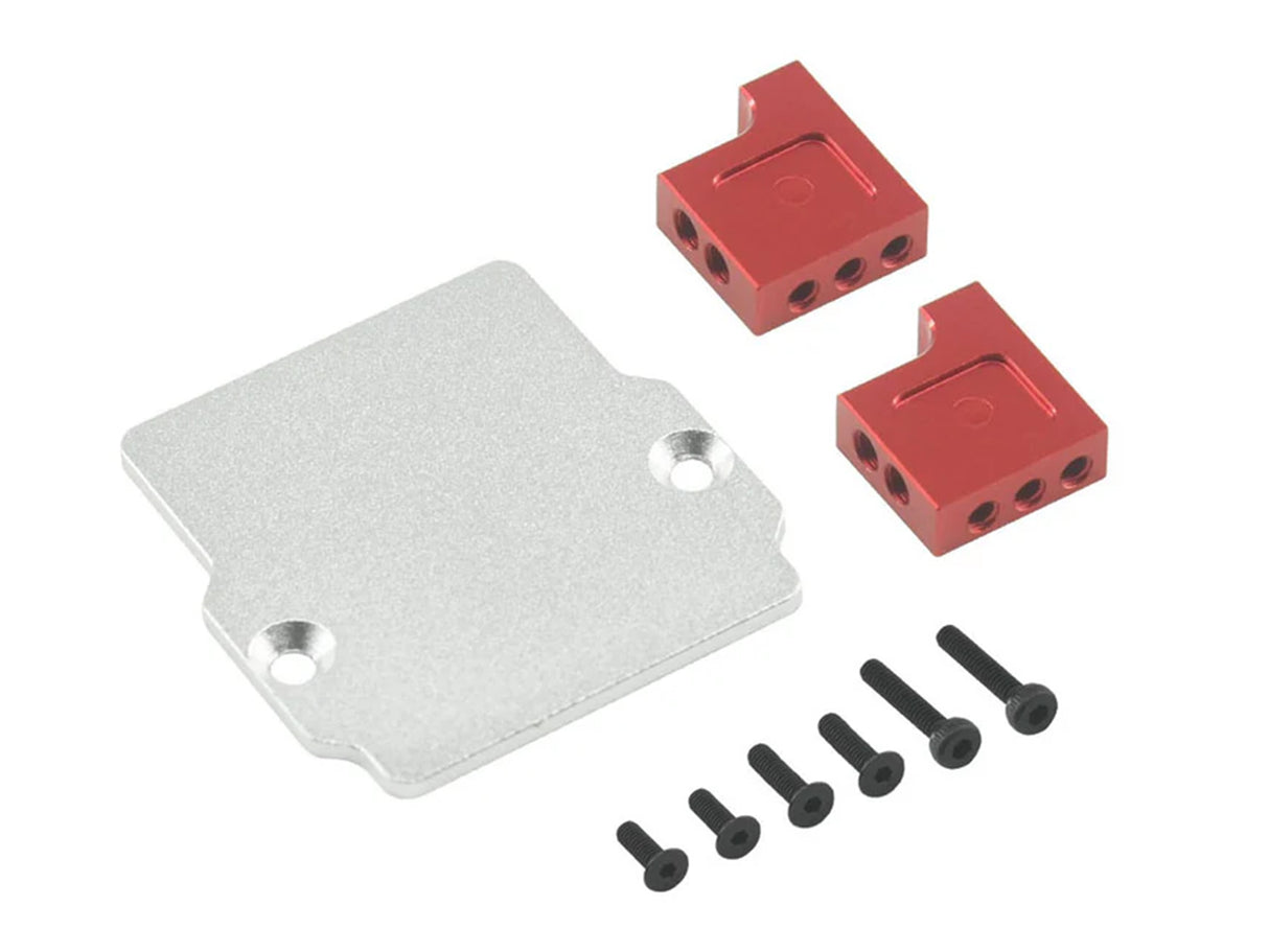 Aluminum Servo / ESC Mount Red Grom