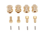 Wheel Extender 4pcs Brass +4mm (AX/SCX24)