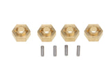 Wheel Hex Adapter SCX24 4pcs Brass