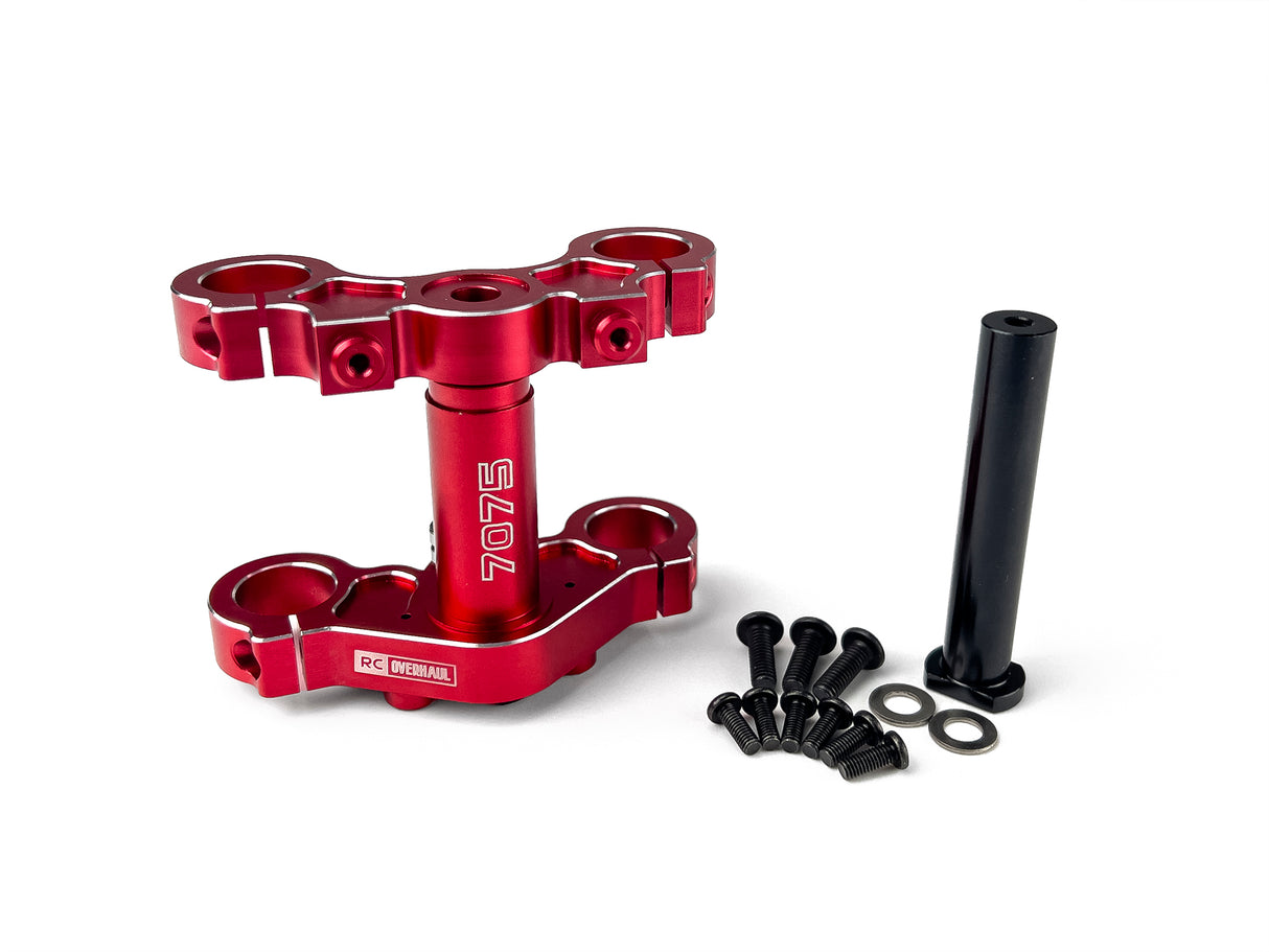 Aluminum Triple Clamp Set Promoto Red