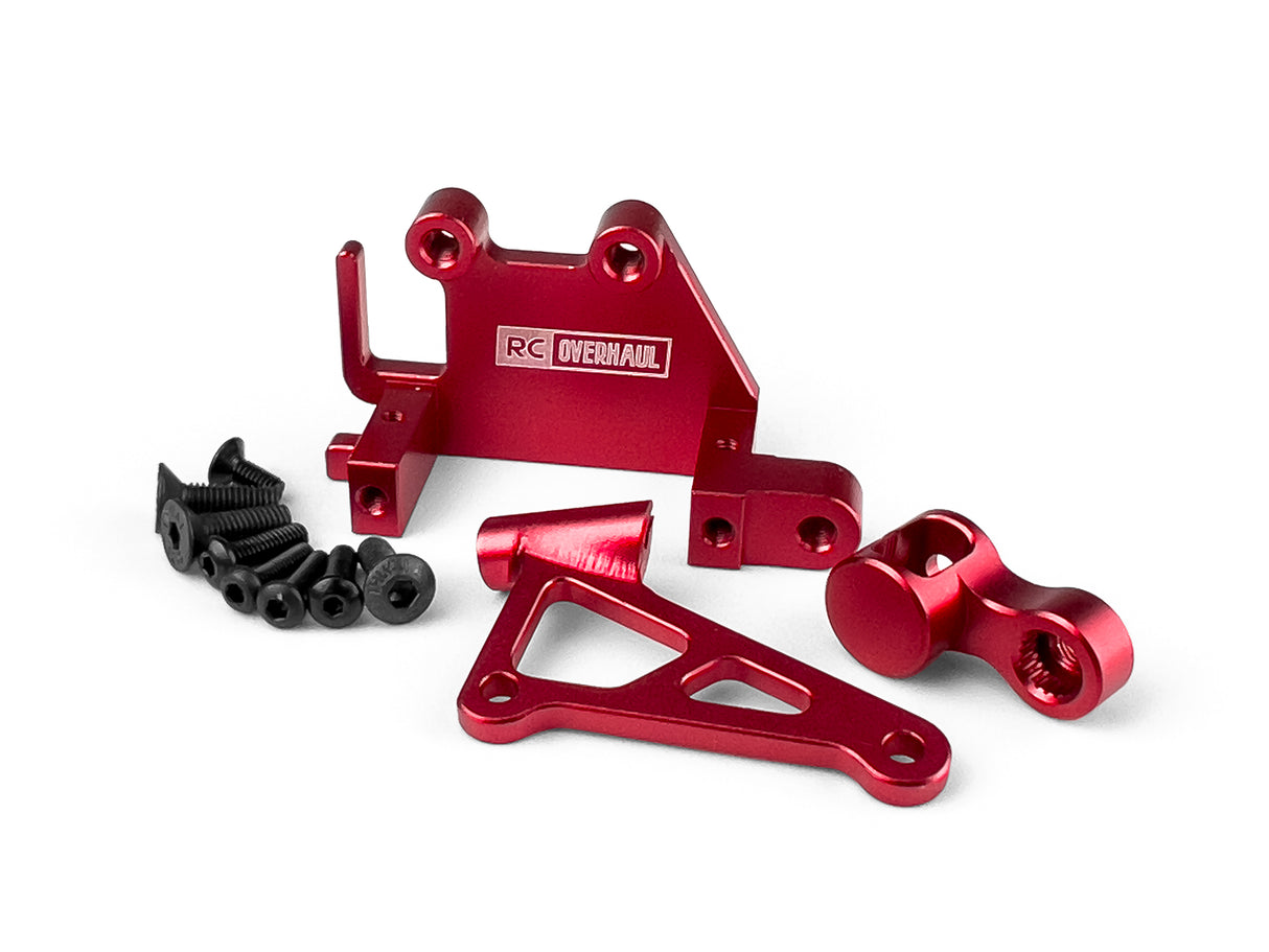Aluminum Servo Mount Set Promoto Red