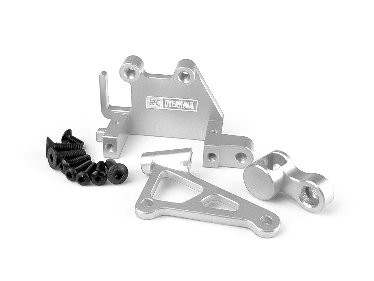 Aluminum Servo Mount Set Promoto Silver