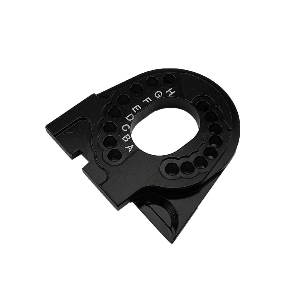 Adjustable Motor Mount Black Aluminum TRX4