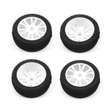 Buggy Wheel & Tyre (pk4) 1/8th Offroad - White